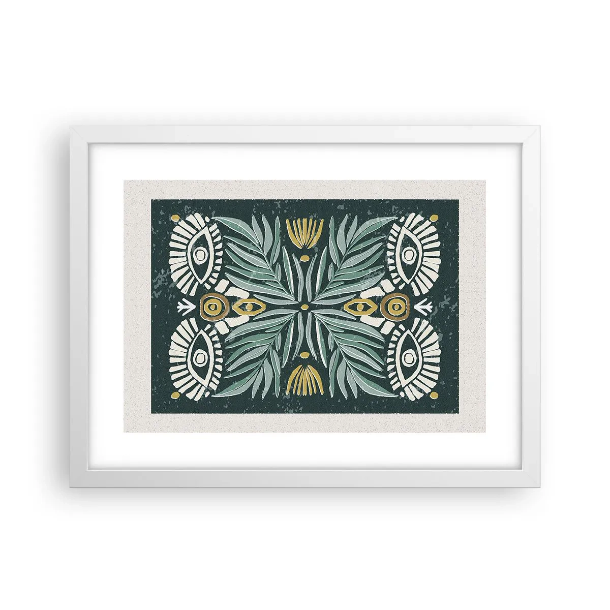 Poster in een witte lijst - Als een volksuitsnede - 40x30 cm