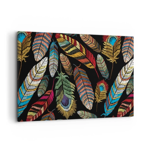 Schilderen op canvas - Het vogelcarnaval - 100x70 cm