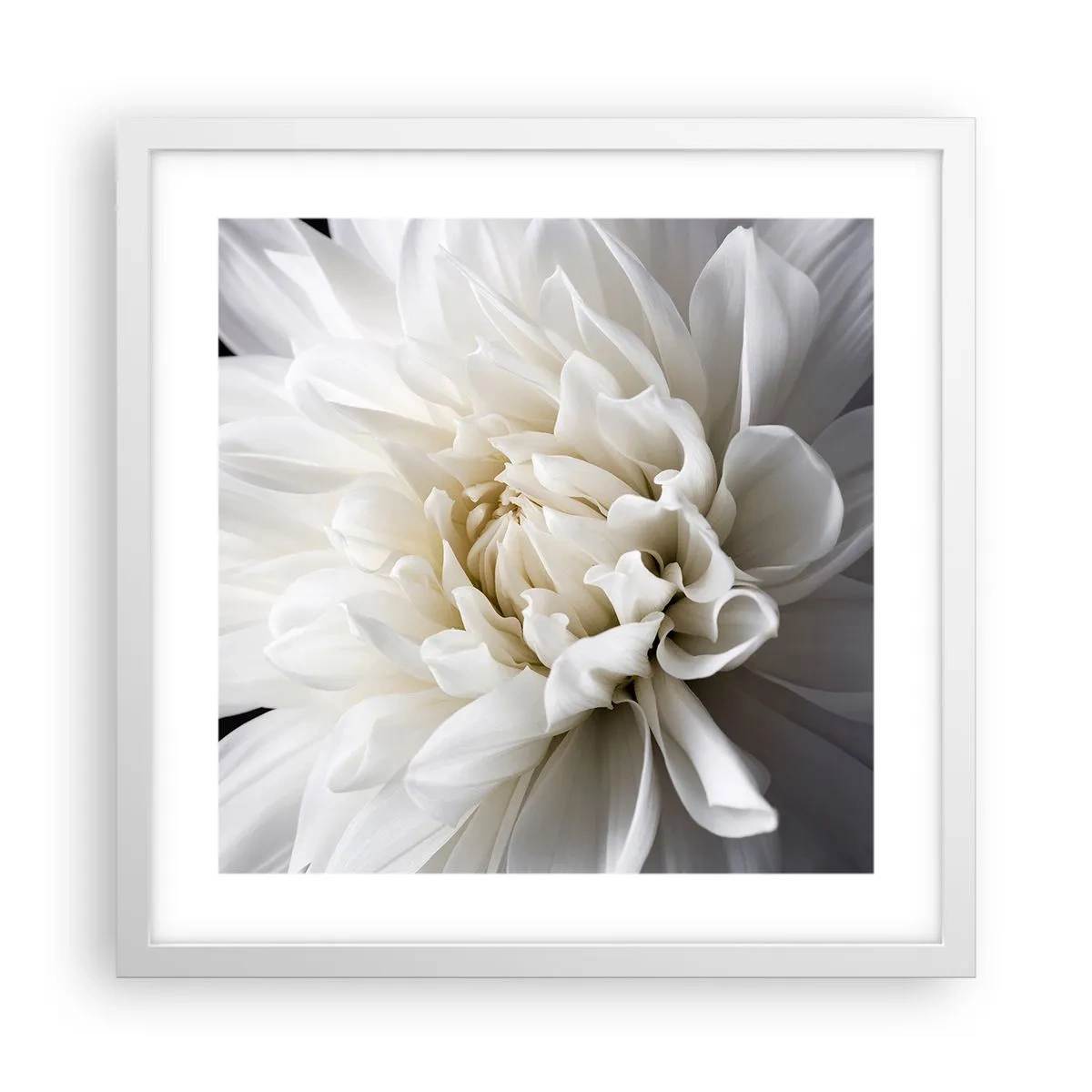 Poster in een witte lijst - Ochtend van de bruid - 40x40 cm