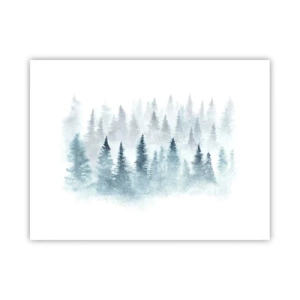 Poster - Gehuld in mist - 40x30 cm