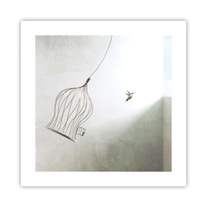 Poster - In je element - 40x40 cm