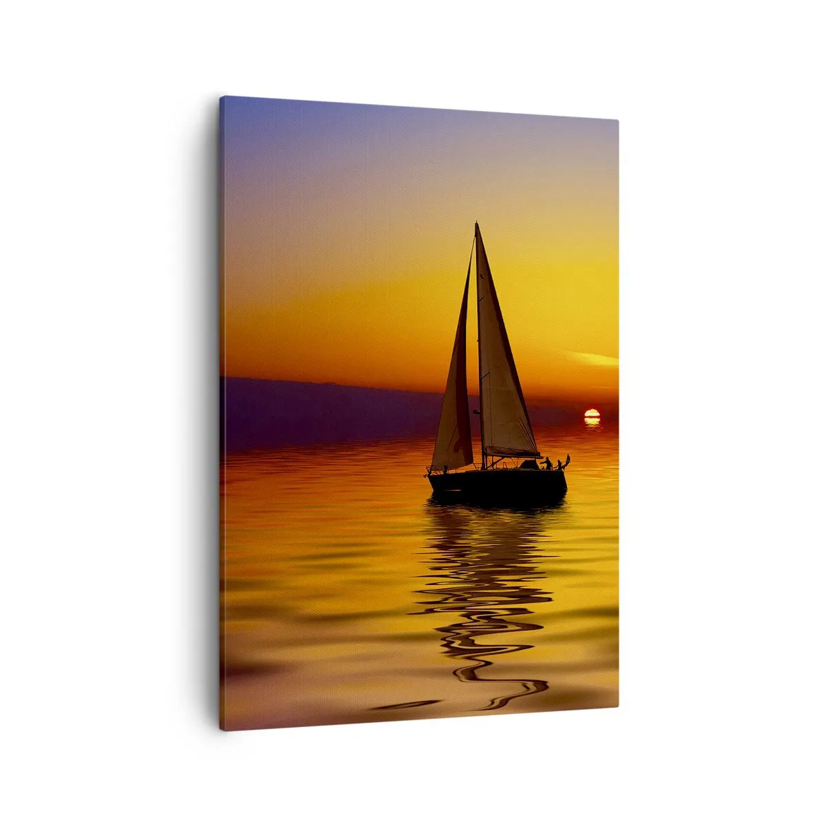 Schilderen op canvas - Hoe stil is het hier in de schemering... - 50x70 cm