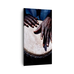 Schilderen op canvas - Leef in je eigen ritme - 55x100 cm