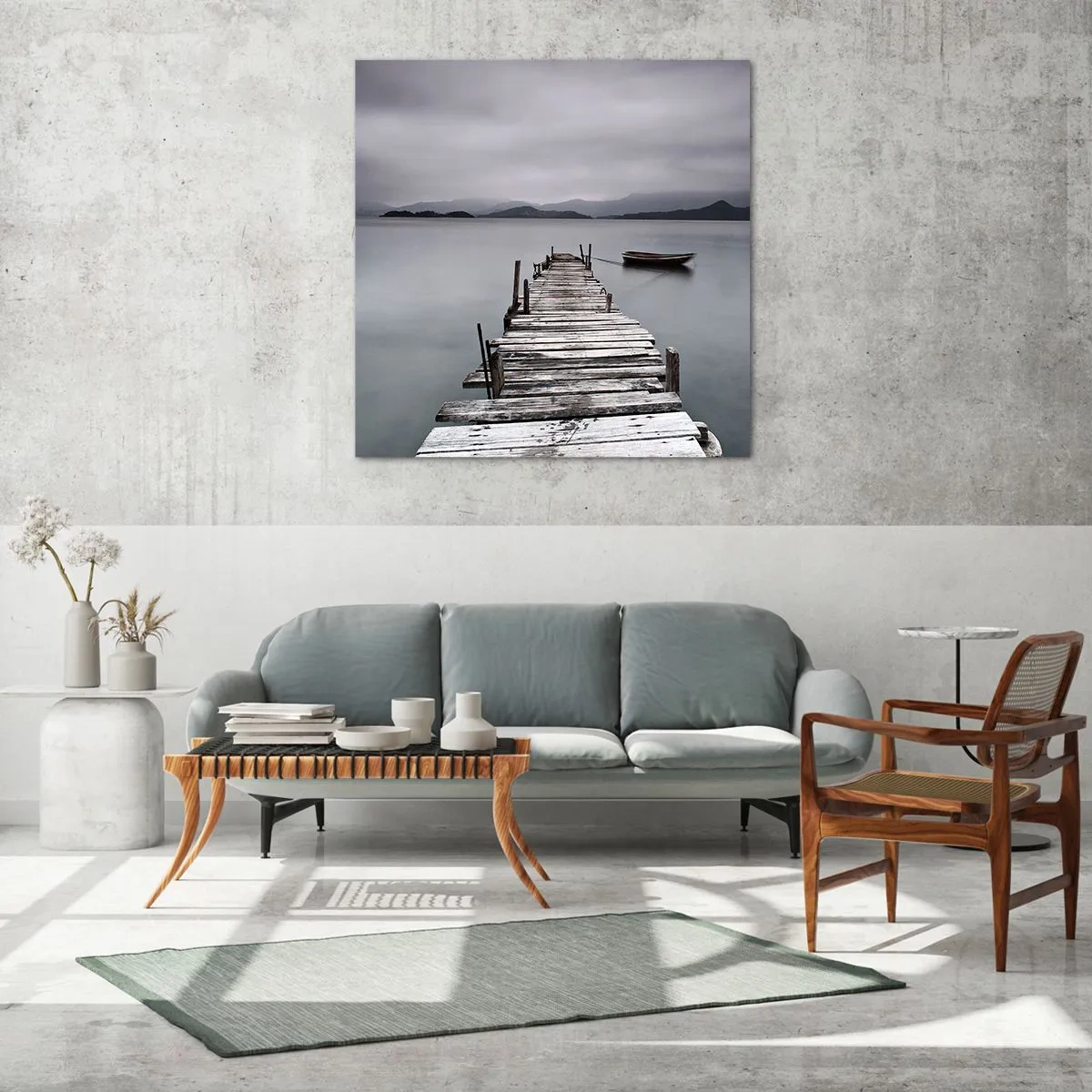 Schilderen op glas - Je kunt morgen gaan - 70x70 cm