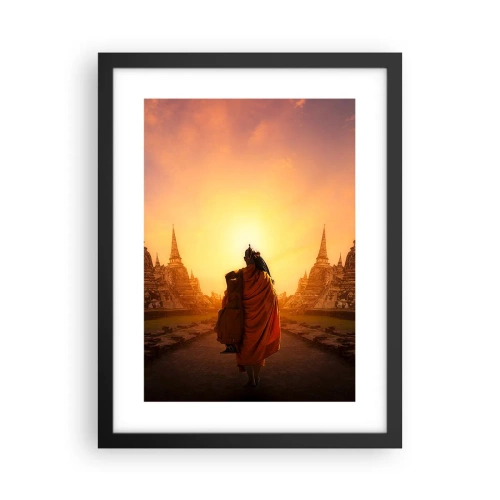 Poster in een zwarte lijst - In vrede voor de eeuwigheid - 30x40 cm