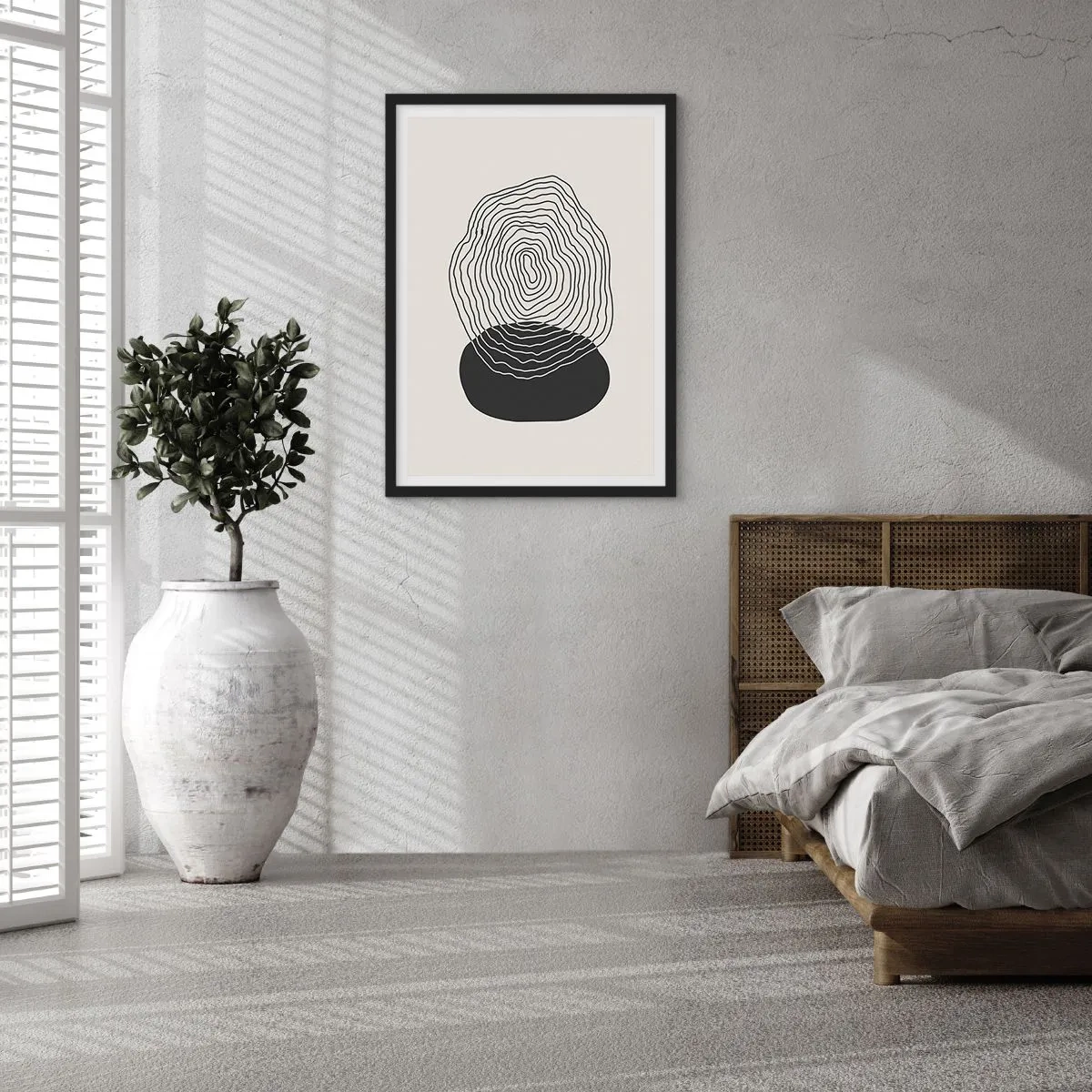 Poster in een zwarte lijst - Duur en spiertrekkingen - 61x91 cm