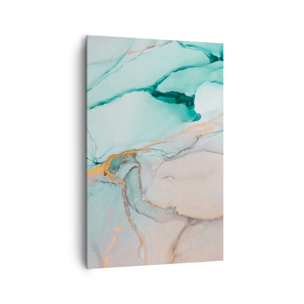 Schilderen op canvas - Een dans van vormen en kleuren - 80x120 cm