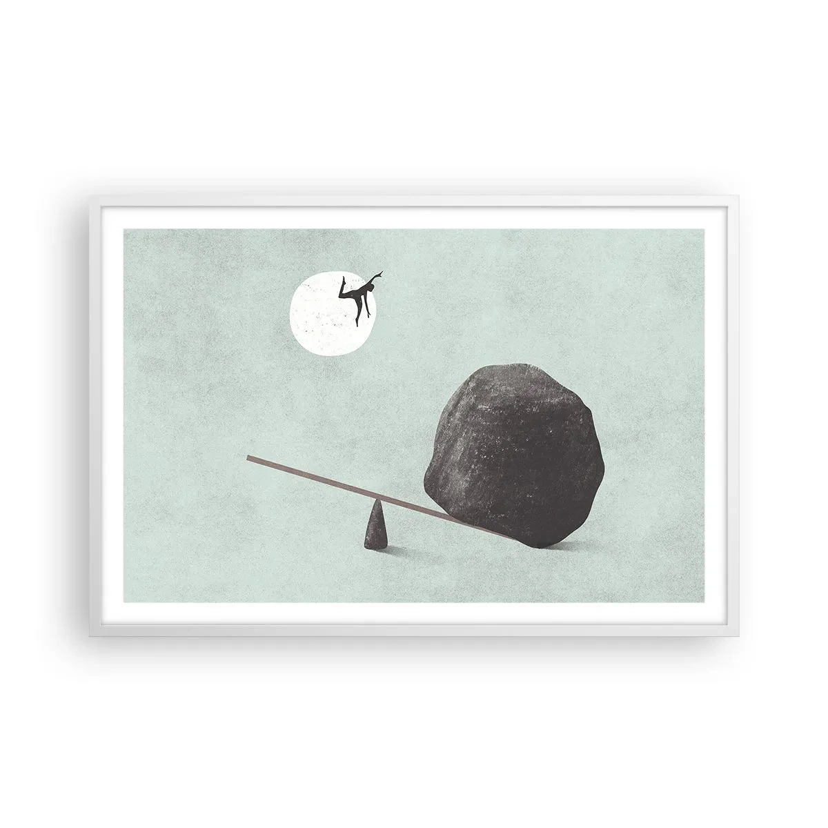 Poster in een witte lijst - Vervulde dromen - 91x61 cm