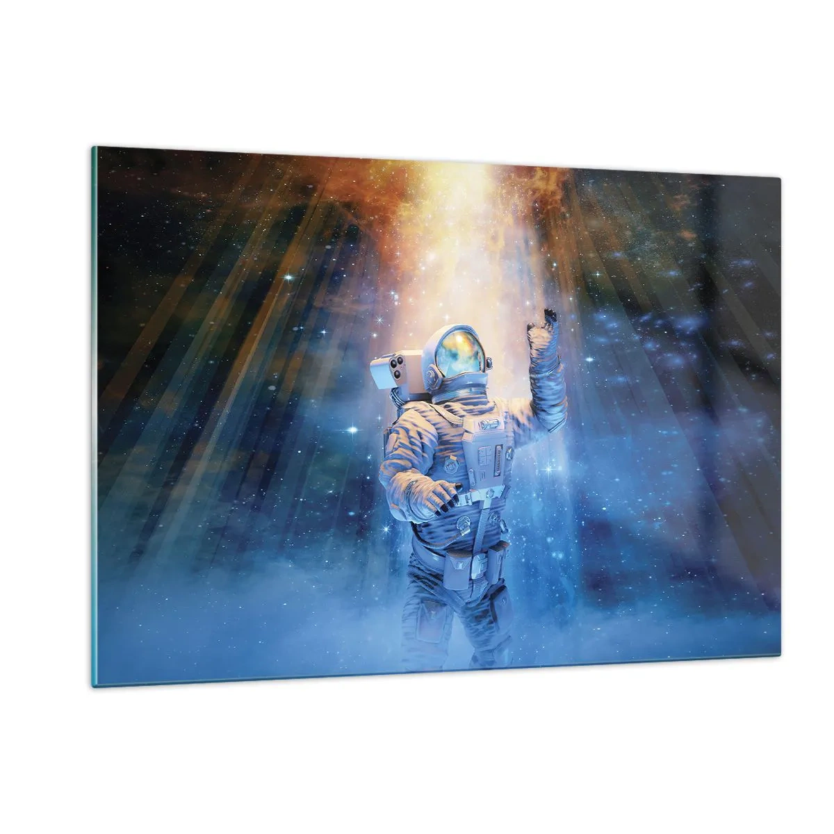 Schilderen op glas - Eindelijk aan het einde - 120x80 cm