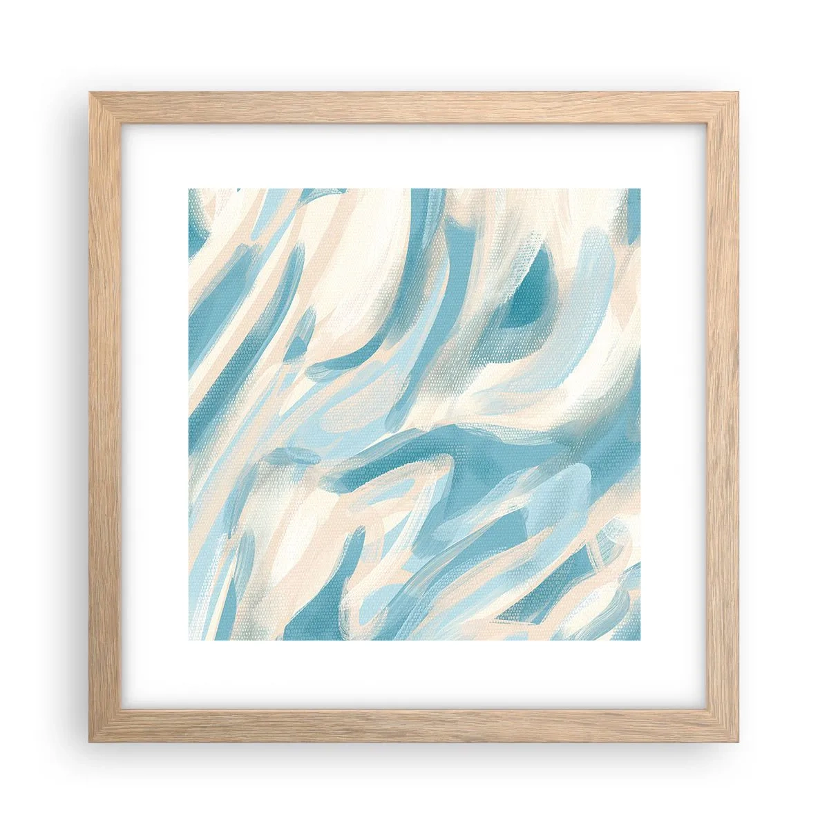 Een poster in een licht eiken lijst - Lente briesjes - 30x30 cm