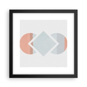 Poster in een zwarte lijst - De situatie is duidelijk - 30x30 cm