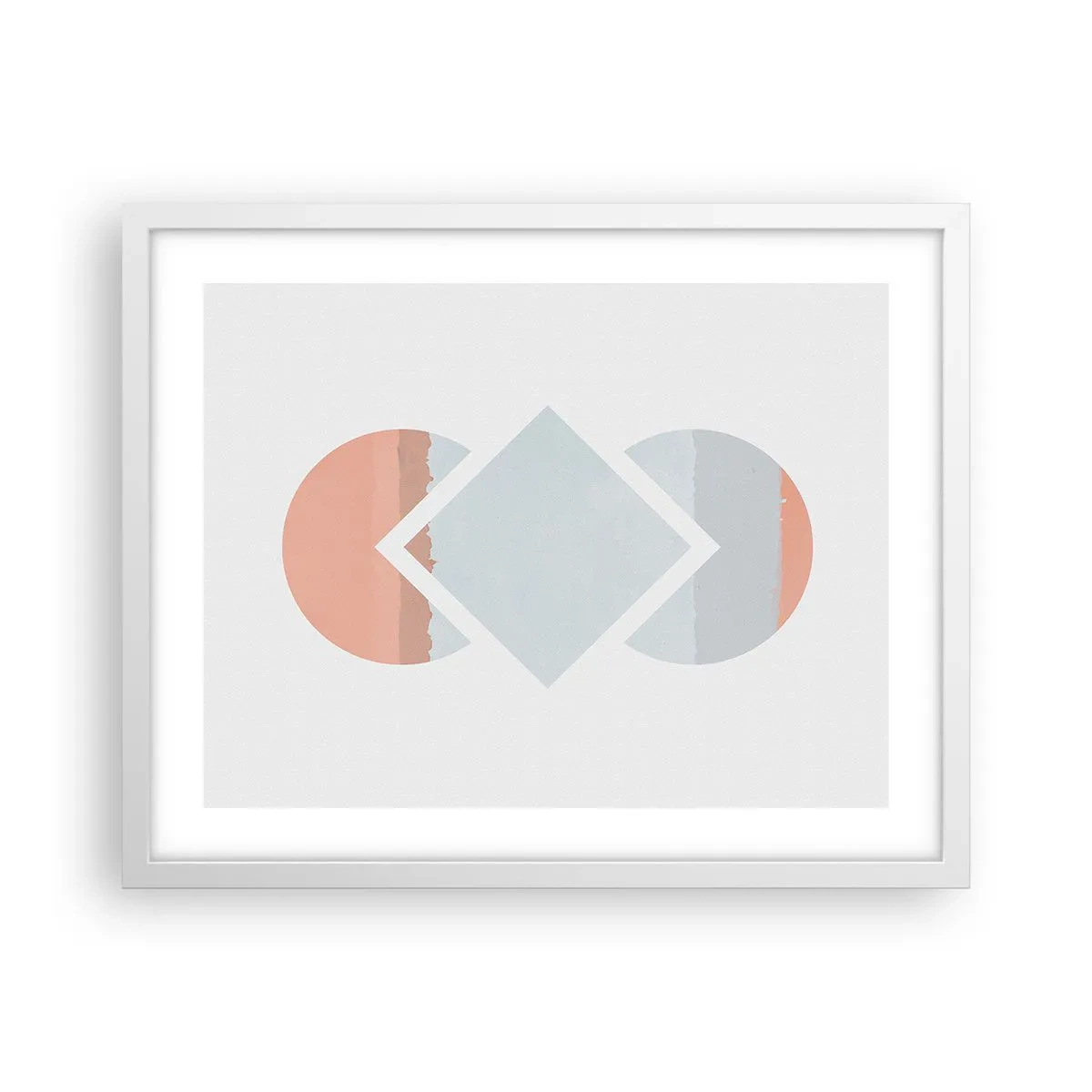 Poster in een witte lijst - De situatie is duidelijk - 50x40 cm