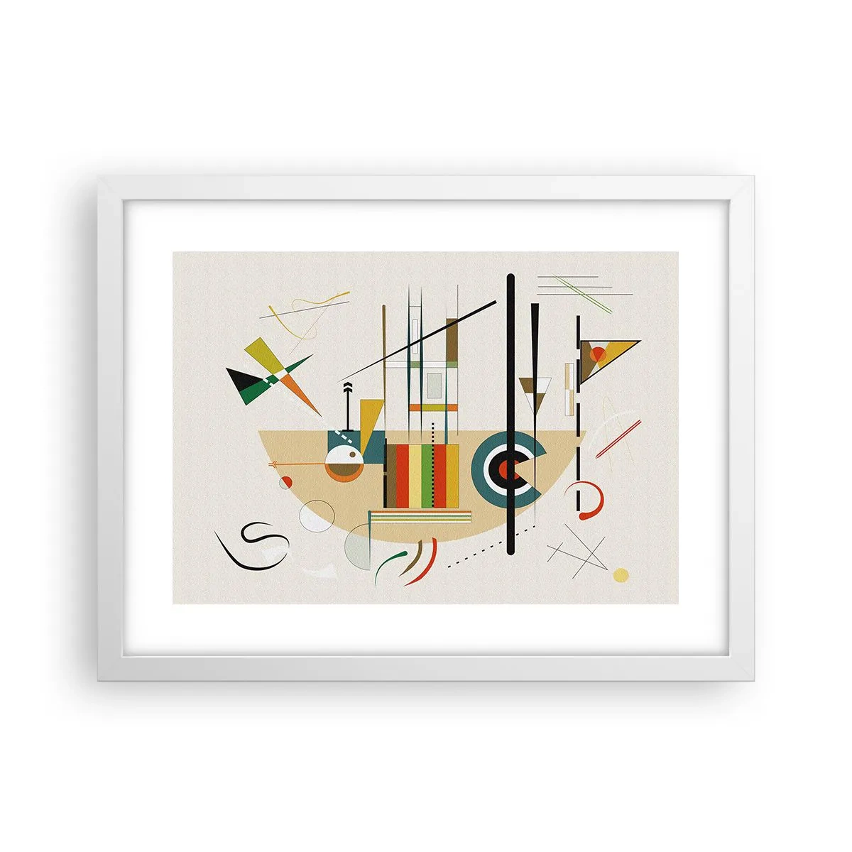 Poster in een witte lijst - En de wereld lacht - 40x30 cm