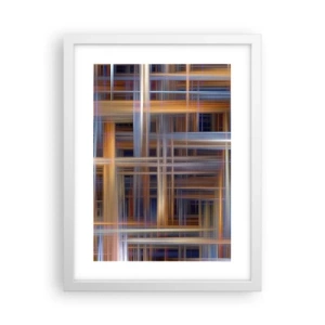 Poster in een witte lijst - Geweven van licht - 30x40 cm