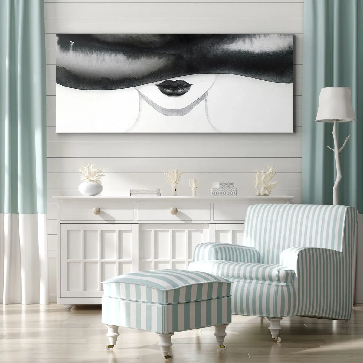 Schilderen op canvas - Een sensueel mysterie - 100x40 cm