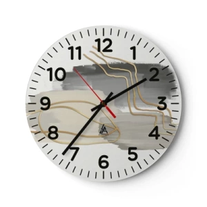 Wandklok - Klok - Duur en beweging - 30x30 cm