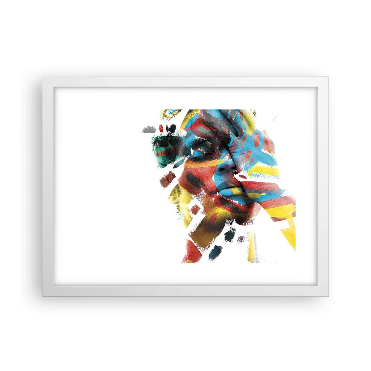 Poster in een witte lijst - Een kleurrijke persoonlijkheid - 40x30 cm