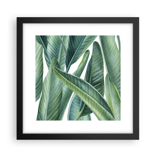 Poster in een zwarte lijst - Groen zelf - 30x30 cm