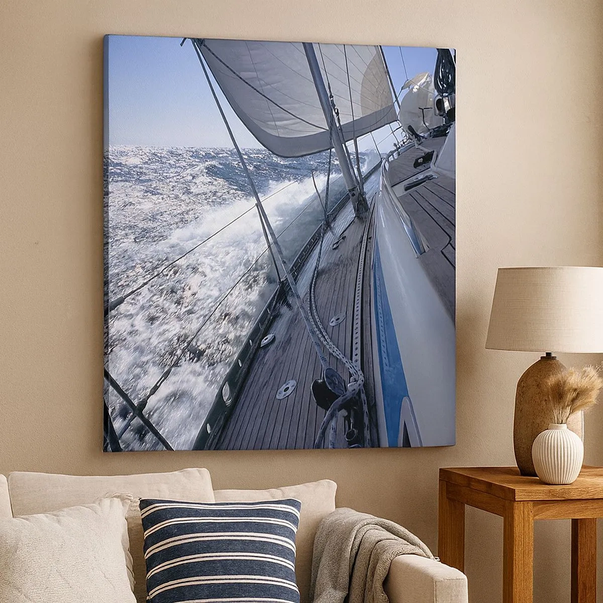 Schilderen op canvas - Ik weet wat het is om een ​​vogel te zijn - 30x30 cm