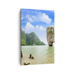 Schilderen op canvas - Rotsachtige wonderen van de natuur - 80x120 cm