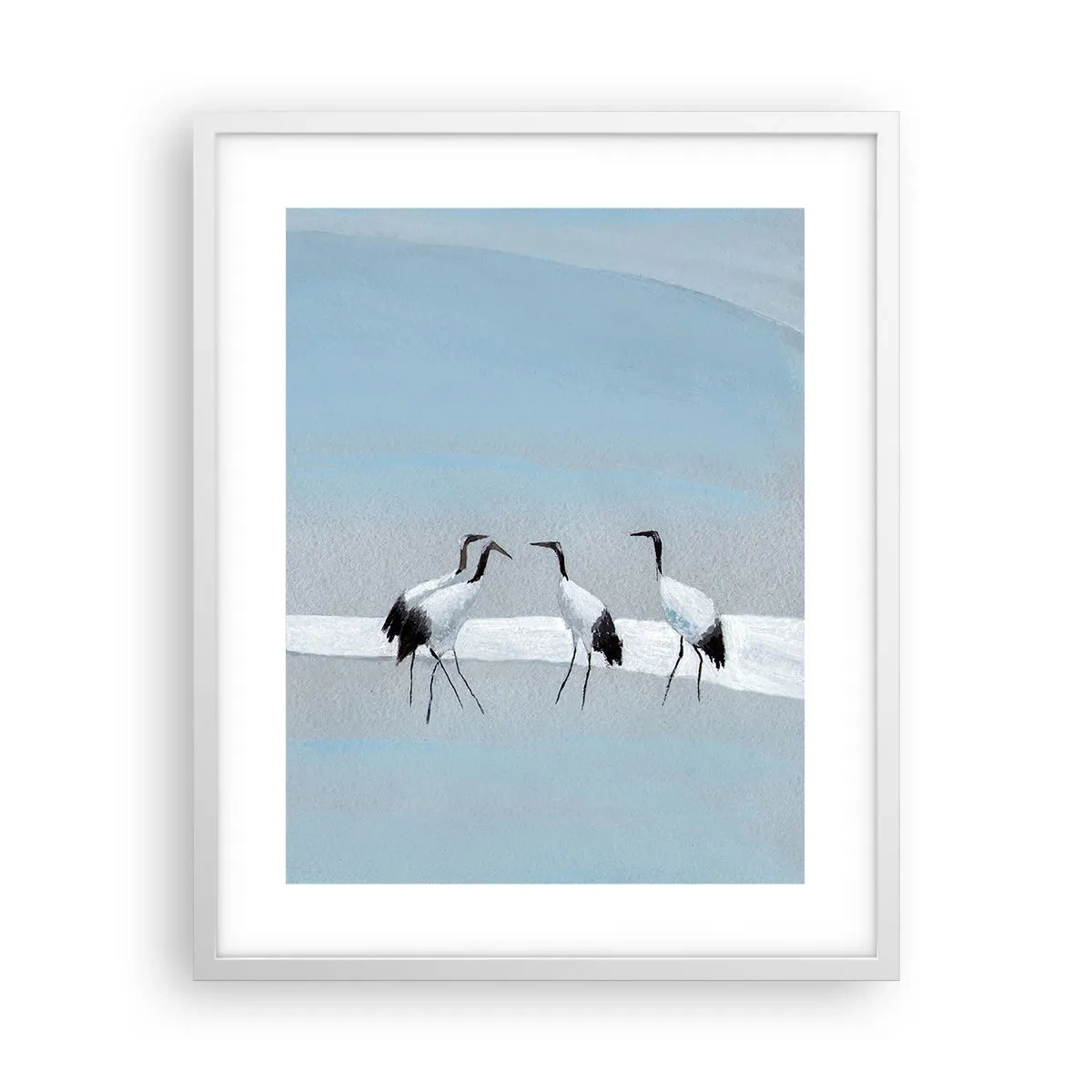 Poster in een witte lijst - Na een warme dag - 40x50 cm
