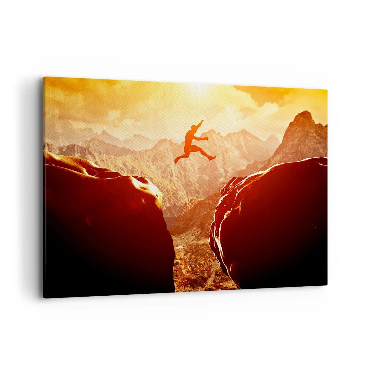 Schilderen op canvas - Grenzen overschrijden - 100x70 cm