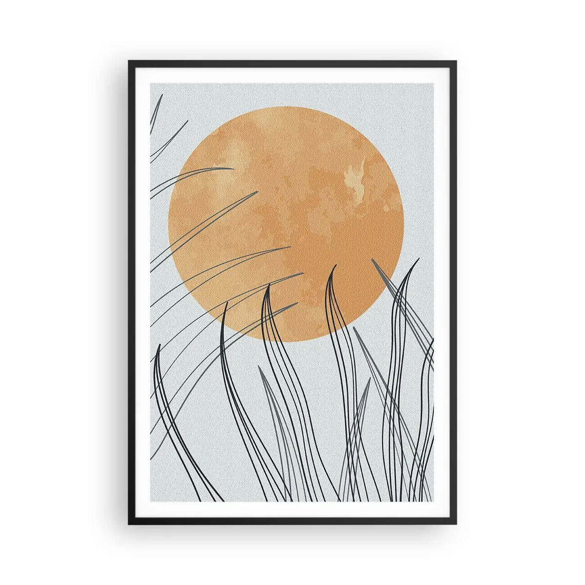 Poster in een zwarte lijst - Altijd naar de zon - 70x100 cm