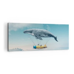 Schilderen op canvas - Waarom niet? - 100x40 cm