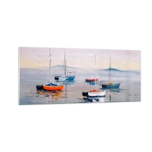 Schilderen op glas - Een welverdiende rust - 100x40 cm