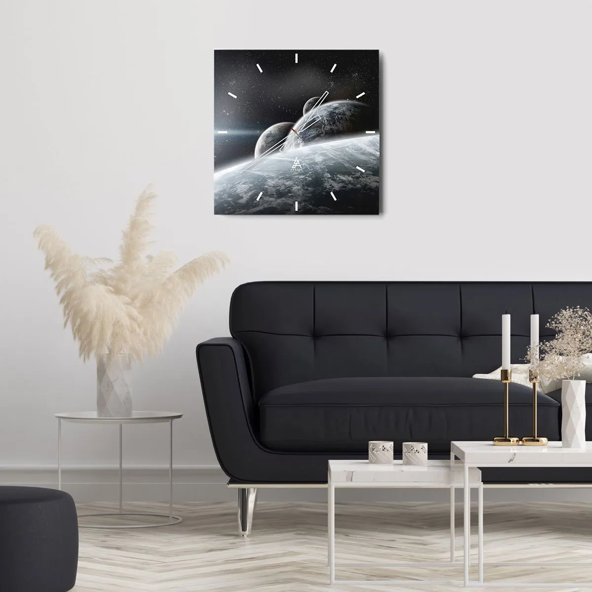 Wandklok - Klok - Kosmische muziek van de sferen - 30x30 cm