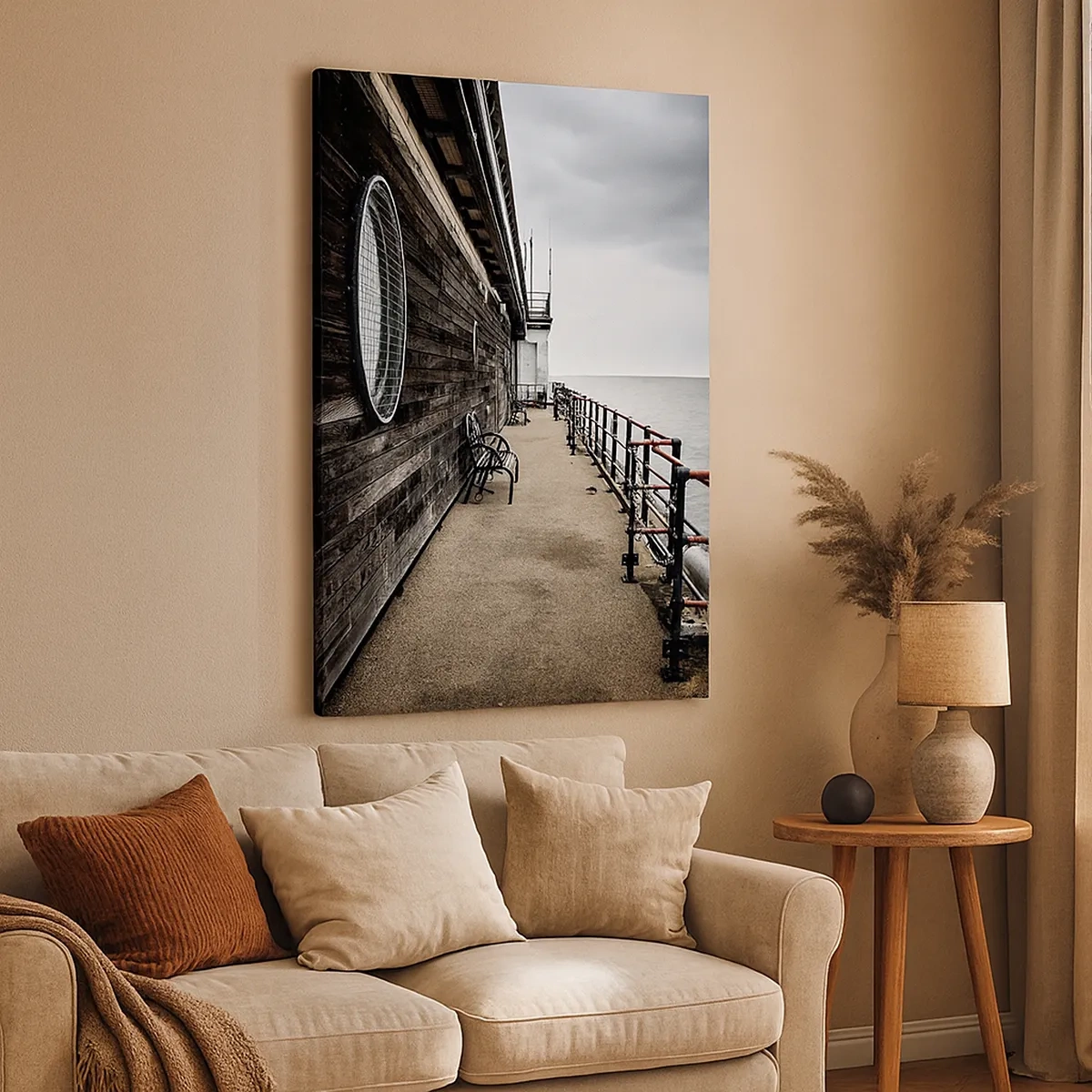 Schilderen op canvas - De tijd bleef stilstaan - 50x70 cm