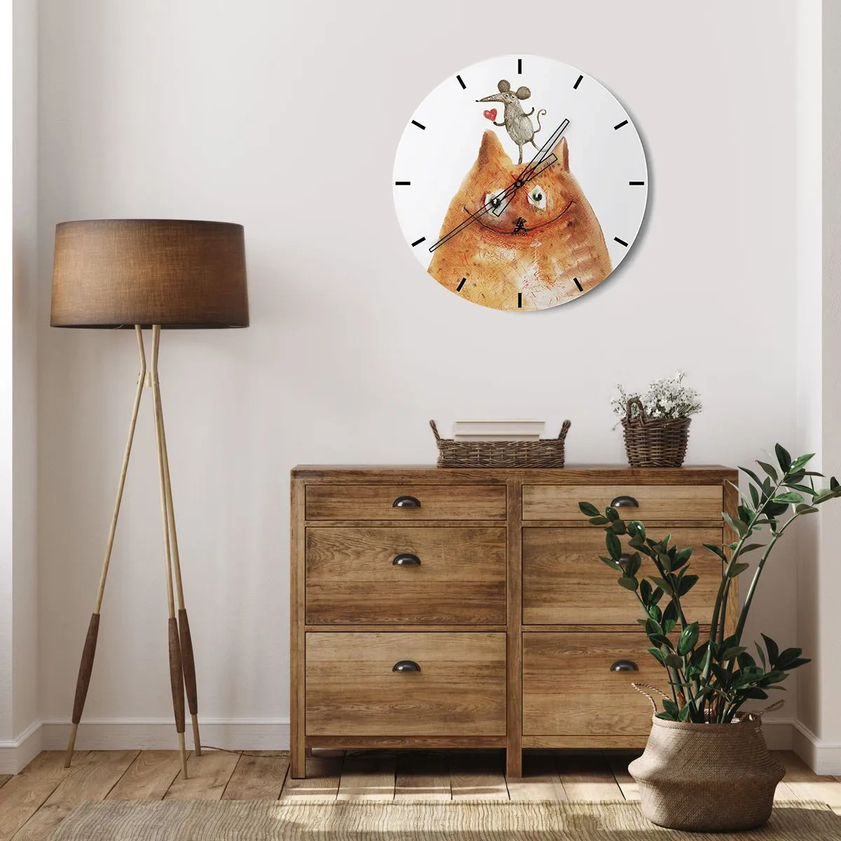 Wandklok - Klok - De paradoxen van de liefde - 30x30 cm