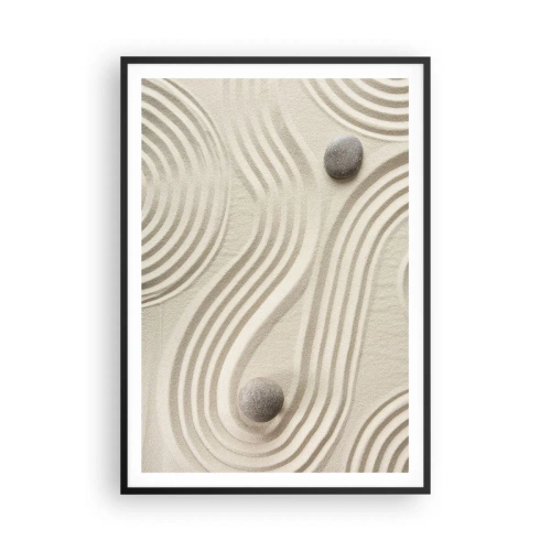 Poster in een zwarte lijst - Een vleugje warmte - 70x100 cm