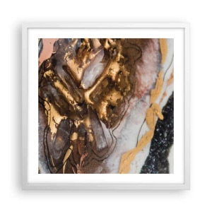 Poster in een witte lijst - Het element aarde - 50x50 cm