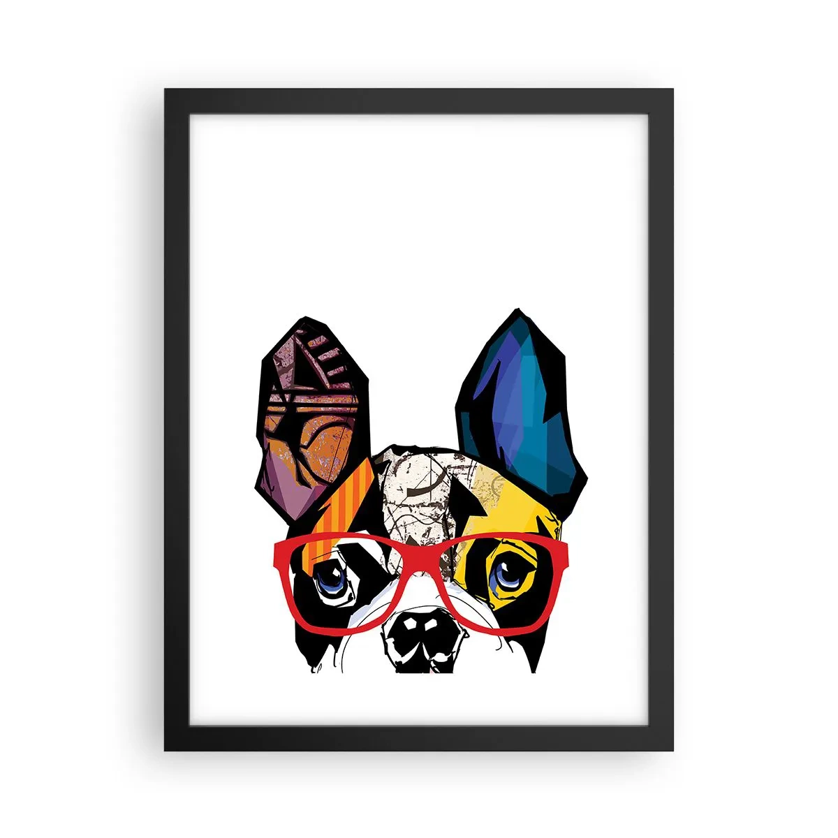 Poster in een zwarte lijst - intellectueel - 30x40 cm