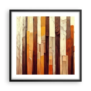 Poster in een zwarte lijst - Anthem van de bosbomen - 50x50 cm