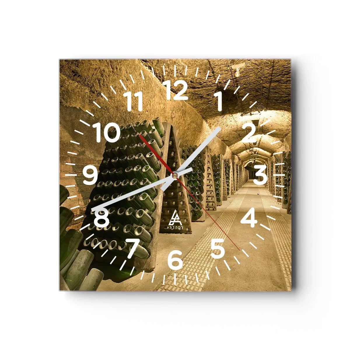 Wandklok - Klok - De geboorte van smaak - 40x40 cm
