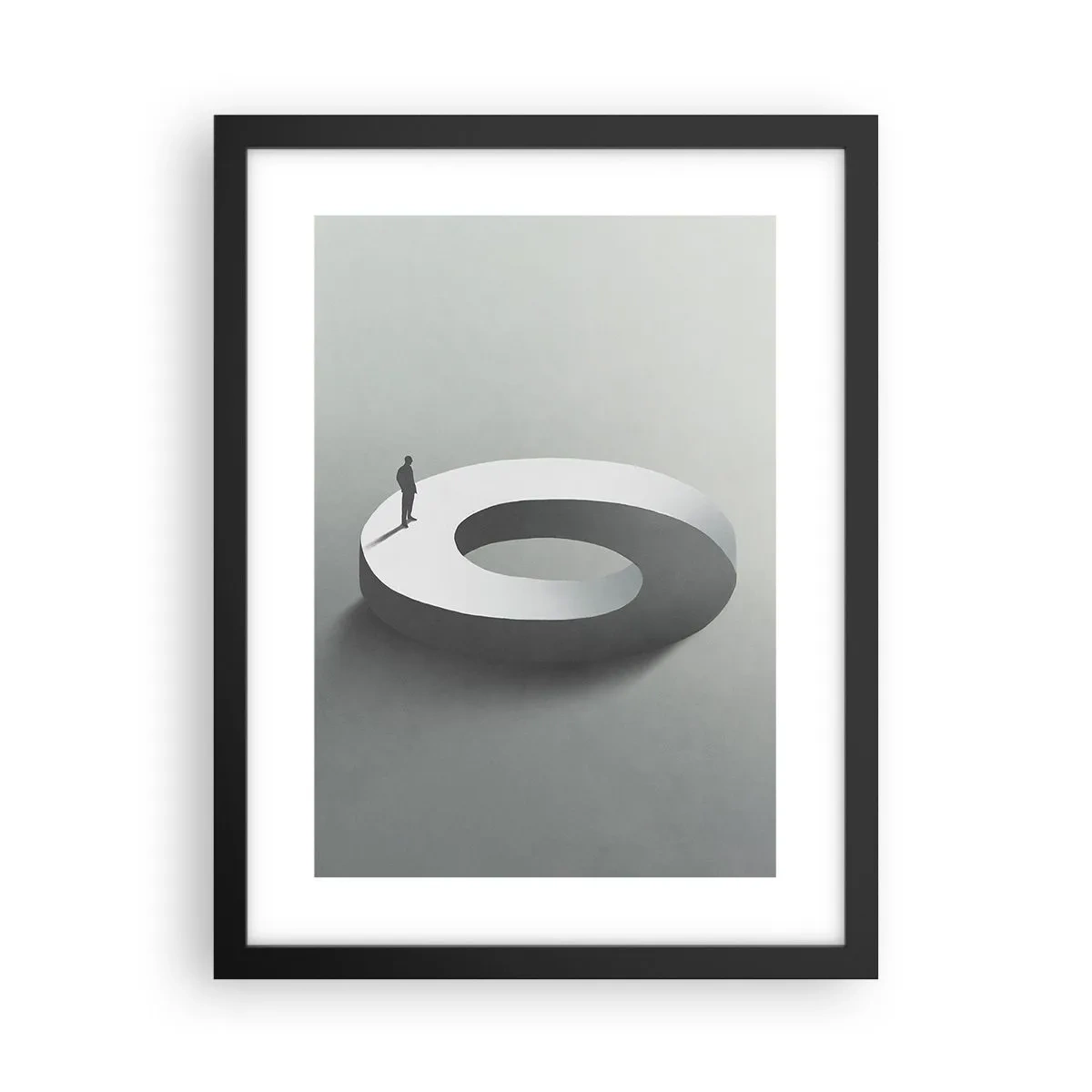 Poster in een zwarte lijst - En wees hier slim - 30x40 cm