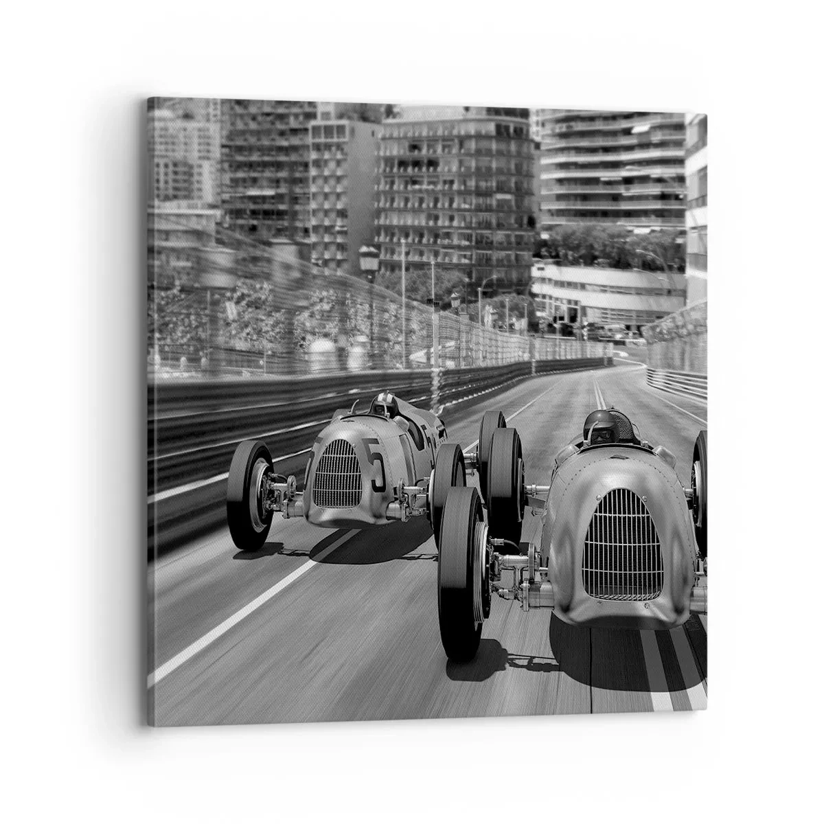 Schilderen op canvas - Lang geleden in Monte Carlo - 70x70 cm