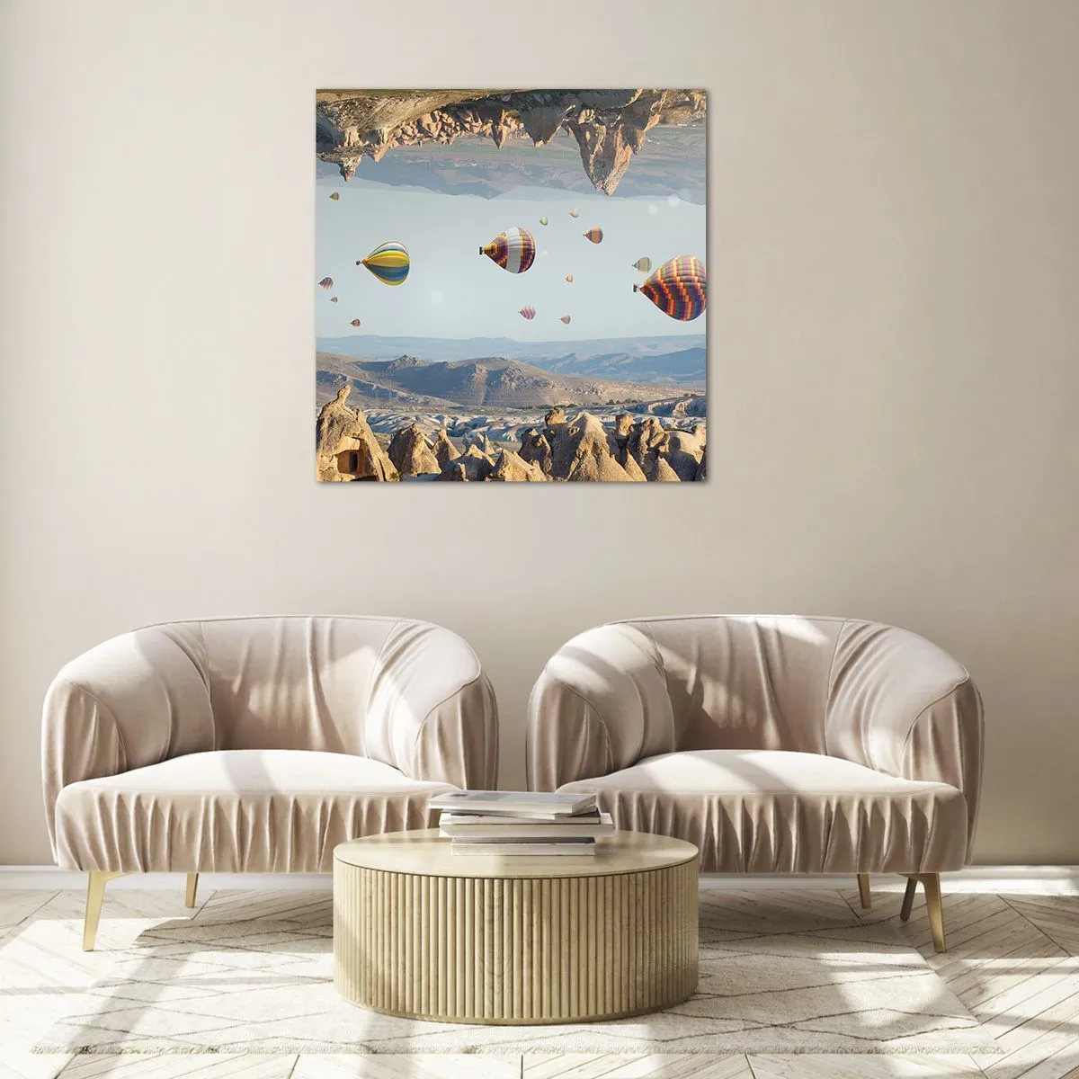 Schilderen op glas - Alles is hier mogelijk - 70x70 cm