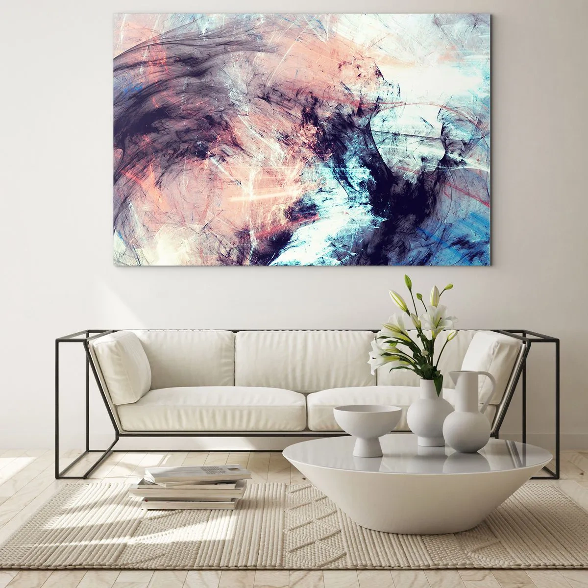 Schilderen op glas - Voel de wind - 120x80 cm