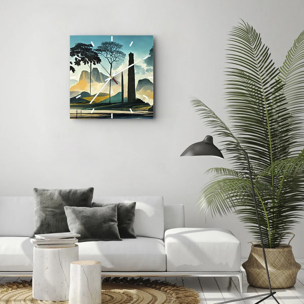 Wandklok - Klok - Nog hoger en hoger - 30x30 cm