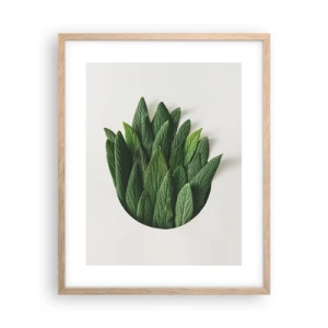 Een poster in een licht eiken lijst - Ongebreidelde nieuwsgierigheid - 40x50 cm