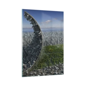 Schilderen op glas - De natuur is eeuwig - 80x120 cm