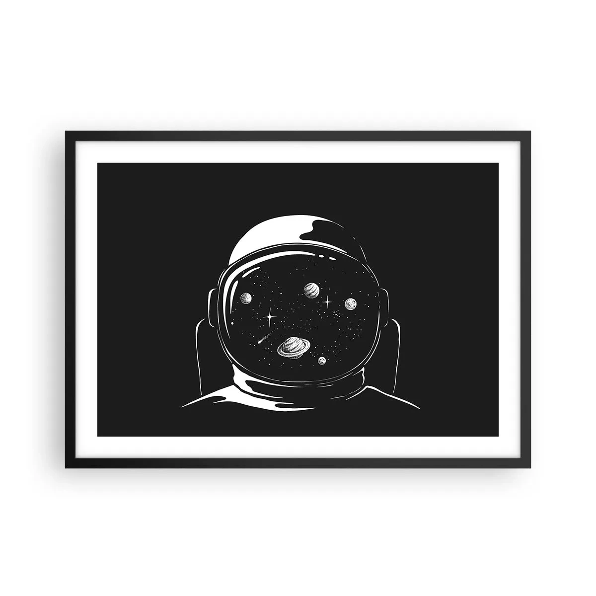 Poster in een zwarte lijst - Mooi uitzicht - 70x50 cm