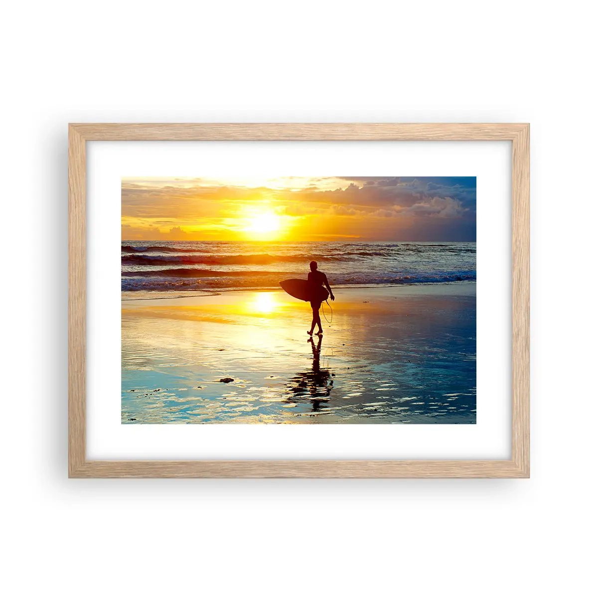 Een poster in een licht eiken lijst - De terugkeer van de krijger - 40x30 cm