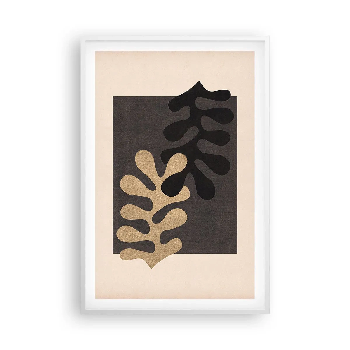 Poster in een witte lijst - Afwezigheid en complement - 61x91 cm