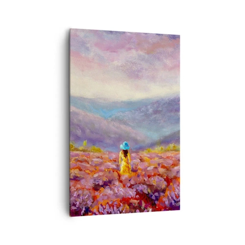 Schilderen op canvas - In een lavendelwereld - 80x120 cm