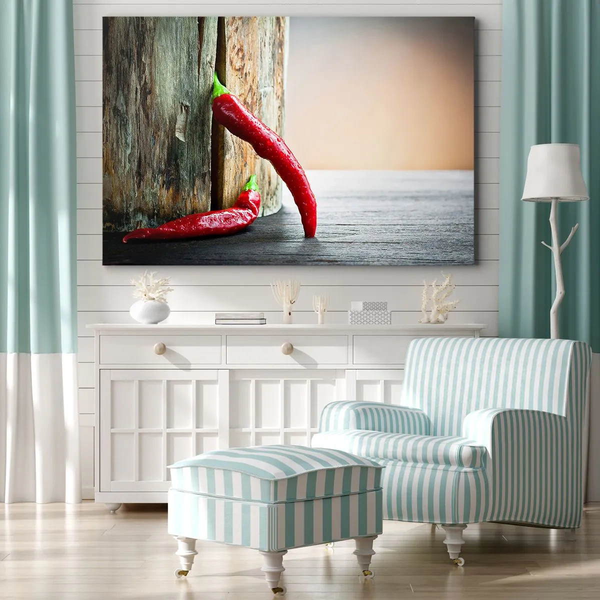 Schilderen op canvas - Red hot chili peppers - 120x80 cm