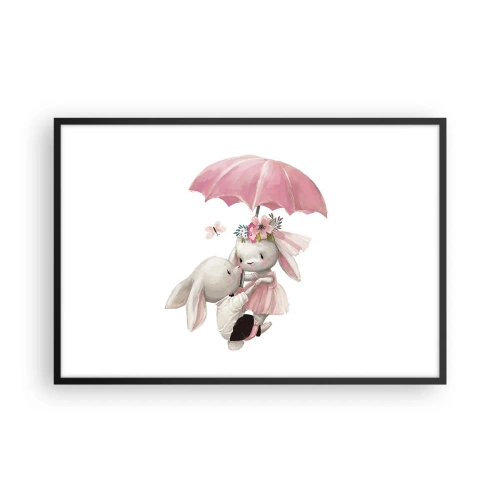 Poster in een zwarte lijst - Dit is liefde - 91x61 cm